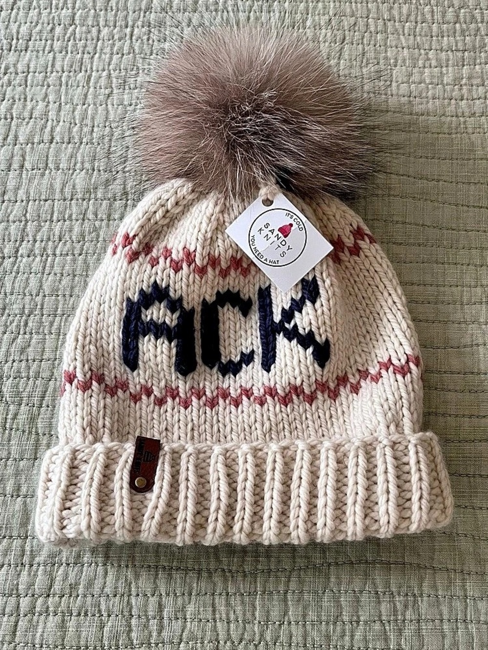 Sandy Knits ACK 100% wool hat